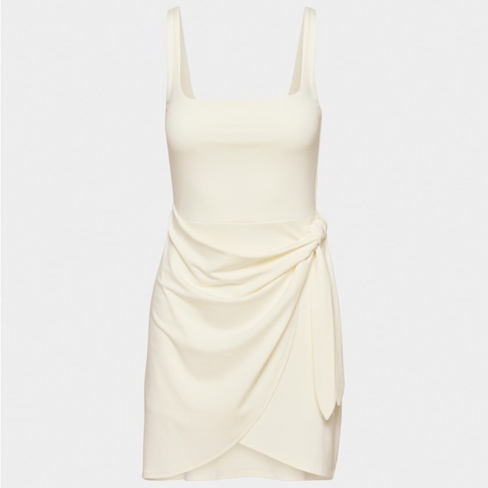 Aritzia Wilfred Saturn Mini Dress Light Birch